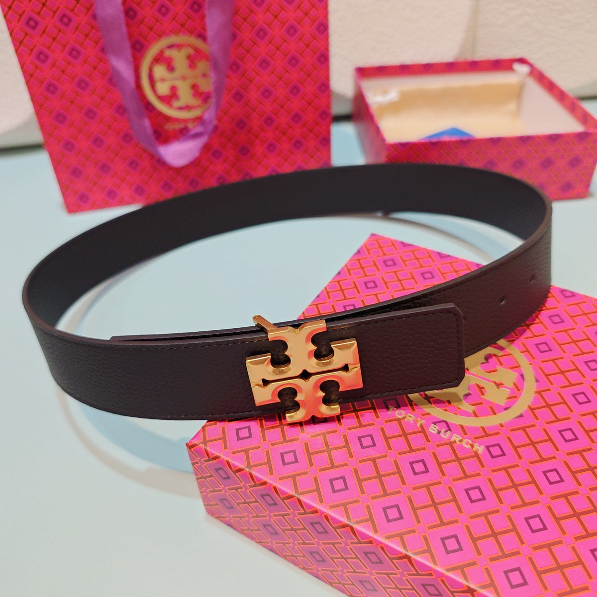 CM Tony Belt Double sided Head Layer Leather Length 75.80.85.90.95.100. Original Mold Customization of European Copper Hardware Buckle