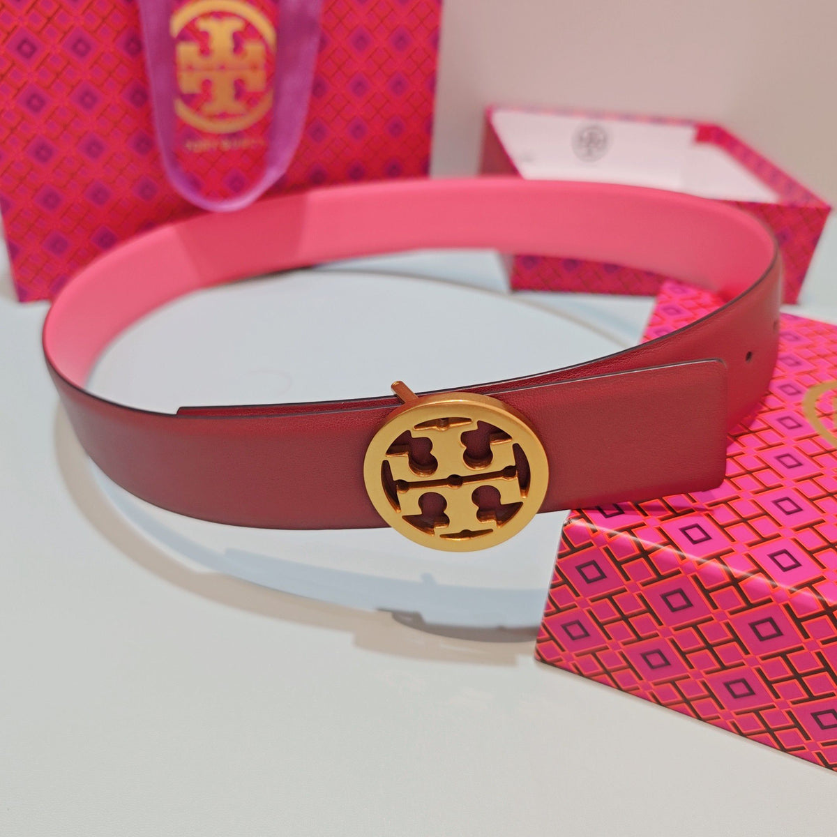 CM Tony Belt Double sided Head Layer Leather Length 75.80.85.90.95.100. Original Mold Customization of European Copper Hardware Buckle