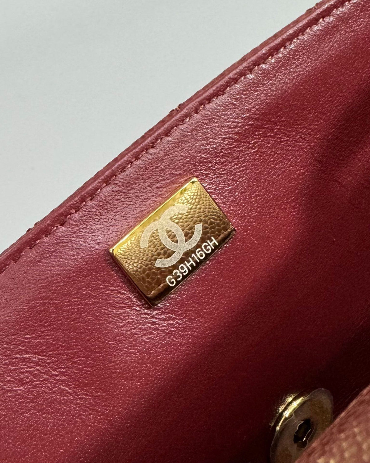 Latest version of classic ball pattern caviar cowhide 1116 whole imported original cowhide CF..MM directly regarded as high-end quality size 20Cm gold silver buckle ready stock P780