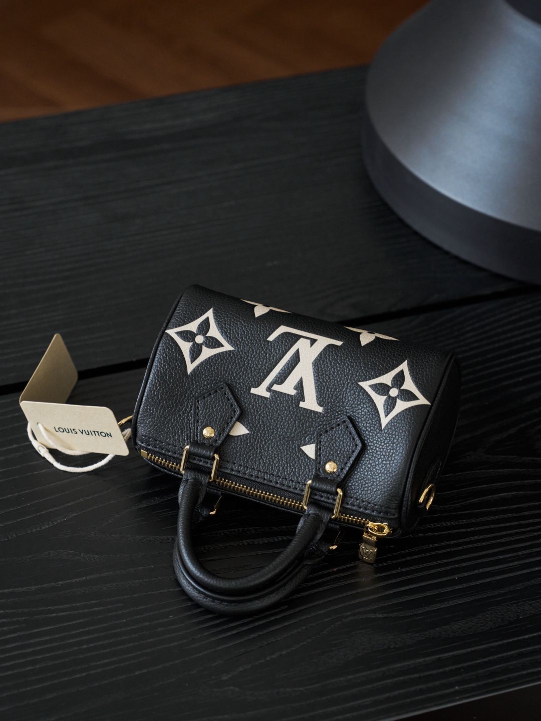 NANO SPEEDY handbag M81456 P1200, original calfskin, full steel vacuum plating, variable code chip version