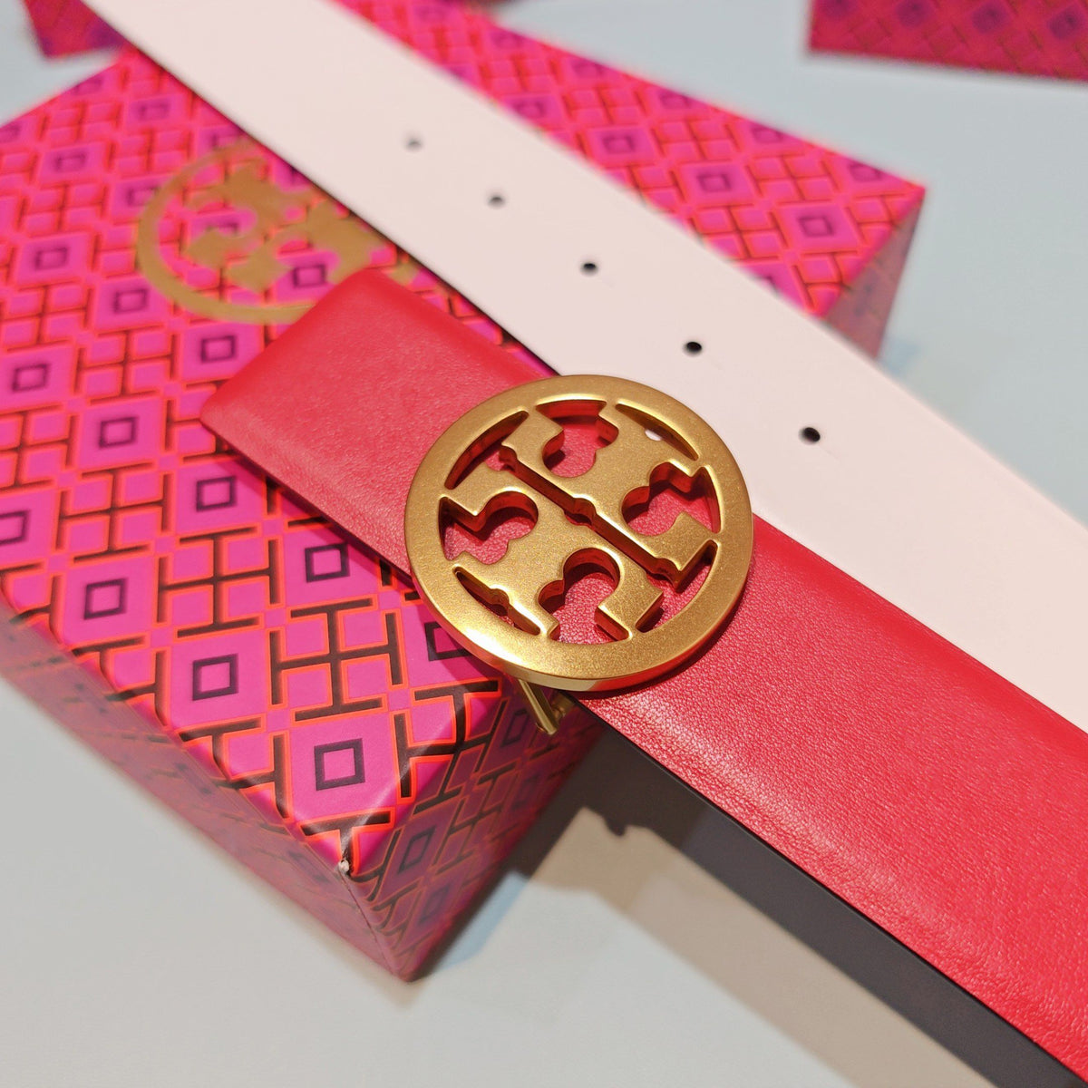 CM Tony Belt Double sided Head Layer Leather Length 75.80.85.90.95.100. Original Mold Customization of European Copper Hardware Buckle