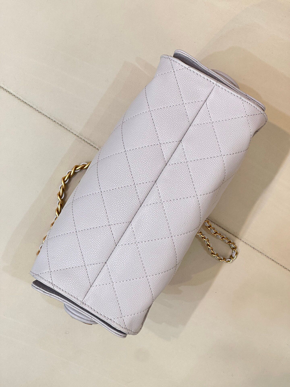 Light gray ball grained cowhide
