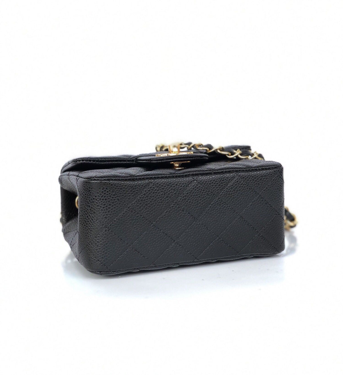 cfmini1115 ball pattern leather Classic Flap classic CF square fat caviar ball pattern return