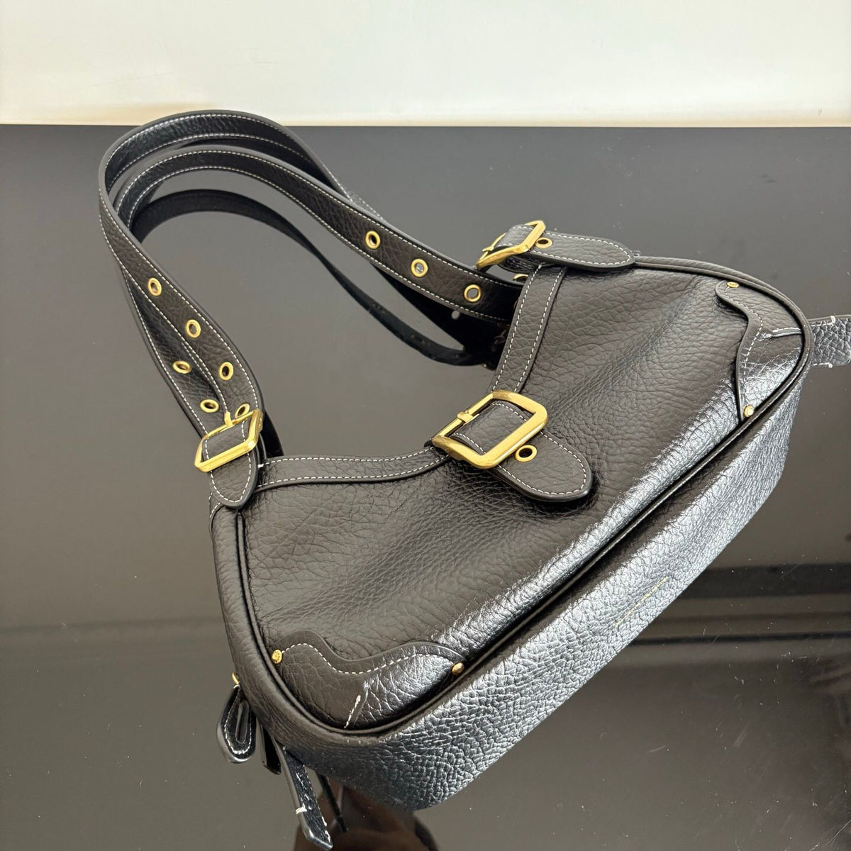 The highest version of the original factory leather top of the line original single with complete packaging new product COACH women's DRIFTER 31 shoulder bag handbag armpit bag high-end feeling CFM45 size 311612