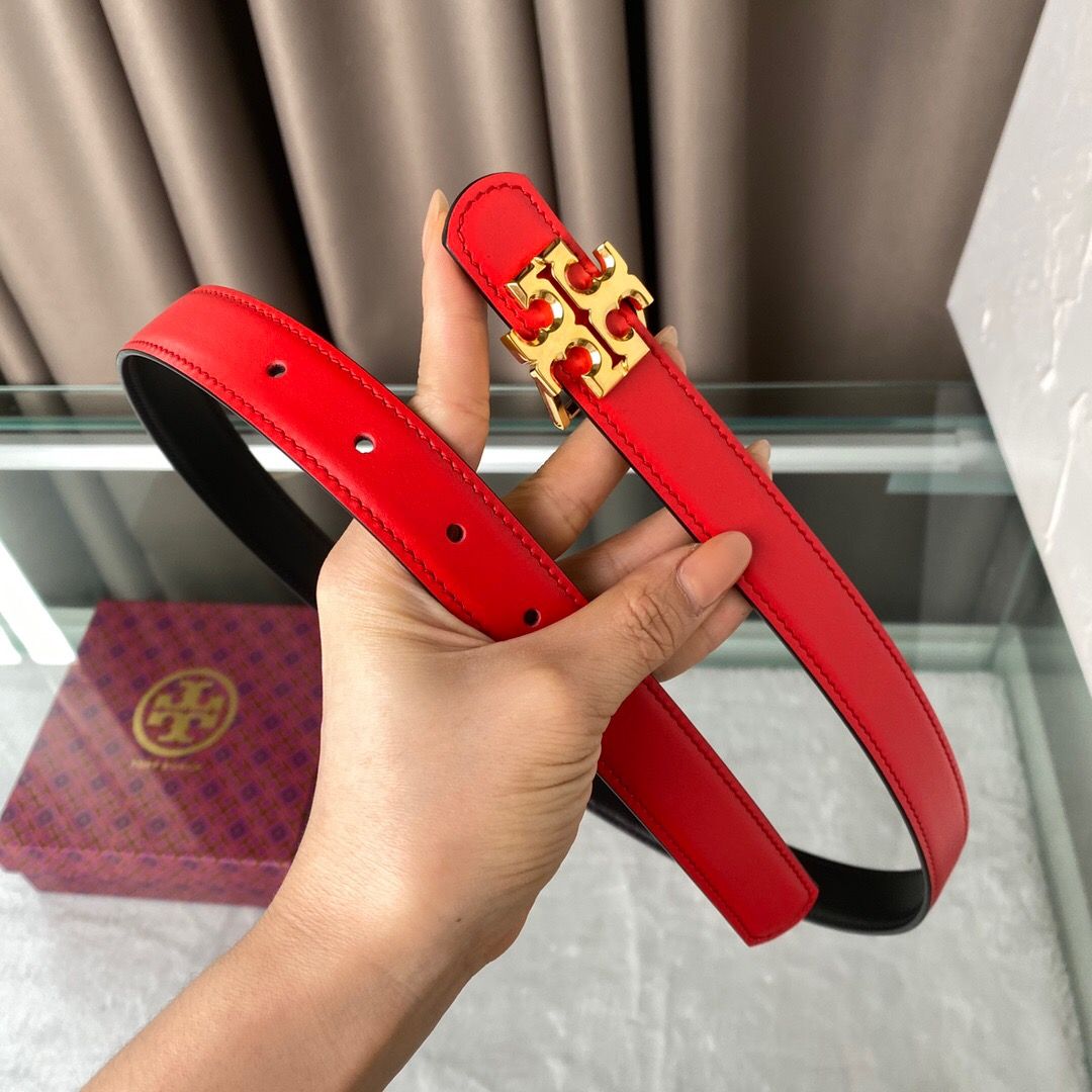 Tori B Qi can be used on both sides Calf leather 2.5cm boutique classic style