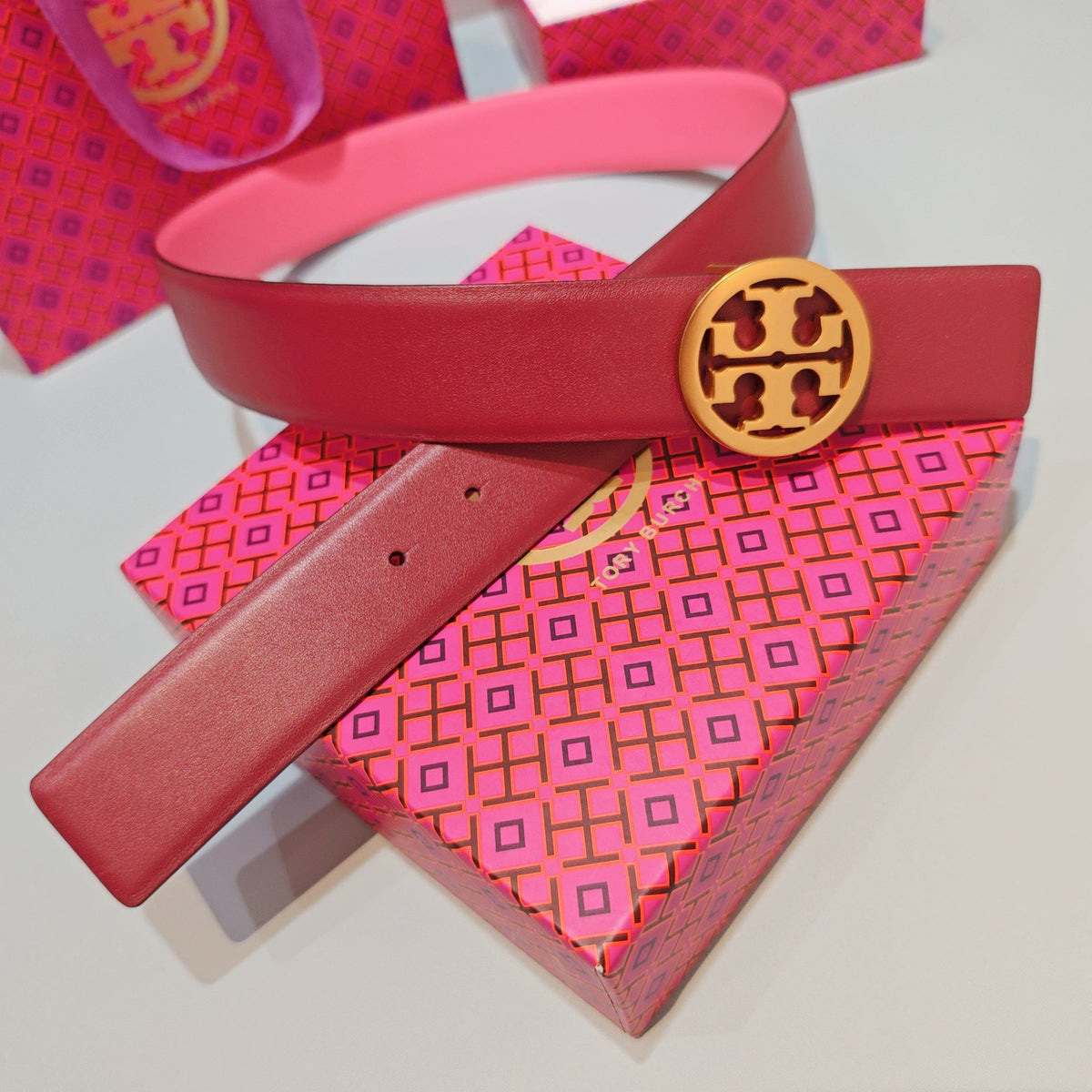 CM Tony Belt Double sided Head Layer Leather Length 75.80.85.90.95.100. Original Mold Customization of European Copper Hardware Buckle