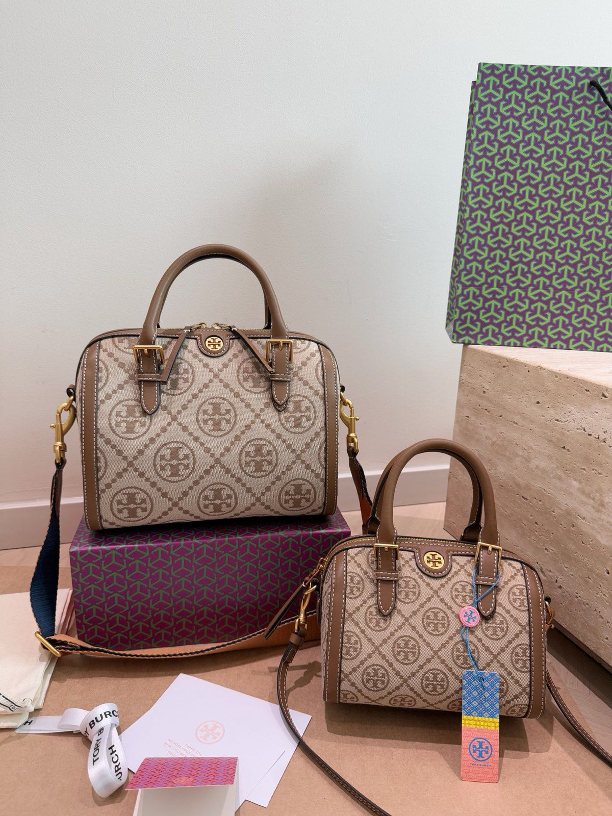 Folding Box Tory Burch Boston Pillow Bag