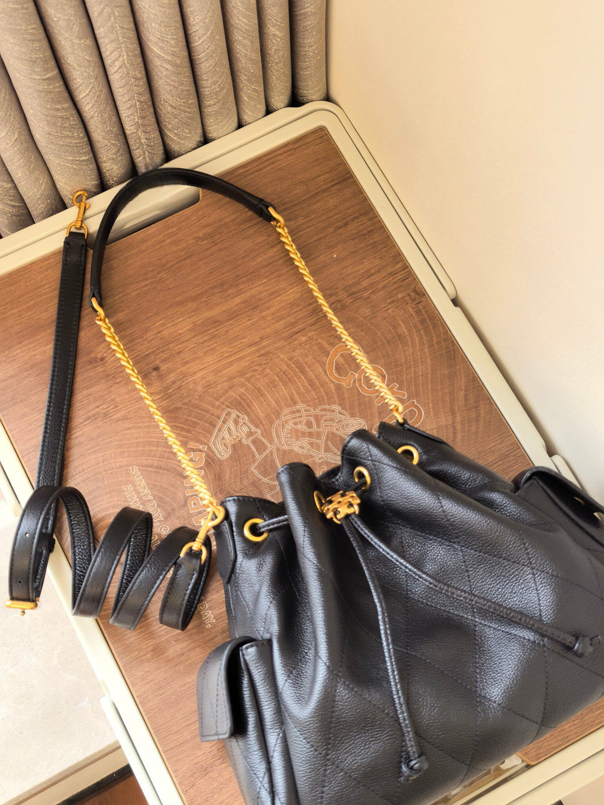 [ID 1517] Small Black Gold Never Outdated | Dream Love Bag is fiercely grasped by this TB Classic Black Diamond Grid+Used Gold Chain Comes with Noble Filter