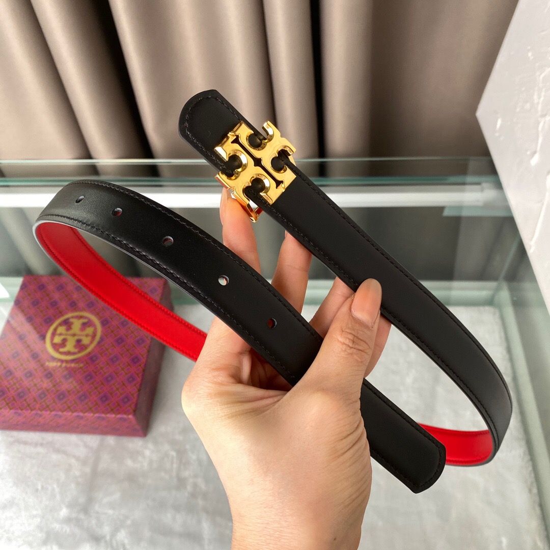 Tori B Qi can be used on both sides Calf leather 2.5cm boutique classic style