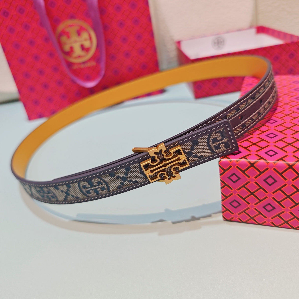 CM Tony Belt Double sided Head Layer Leather Length 75.80.85.90.95.100. Original Mold Customization of European Copper Hardware Buckle