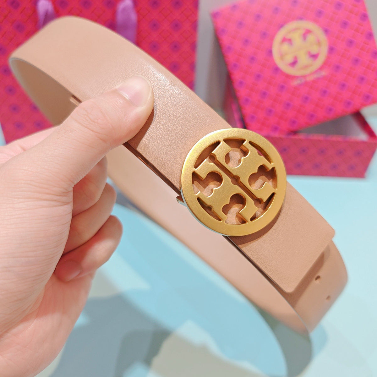 CM Tony Belt Double sided Head Layer Leather Length 75.80.85.90.95.100. Original Mold Customization of European Copper Hardware Buckle