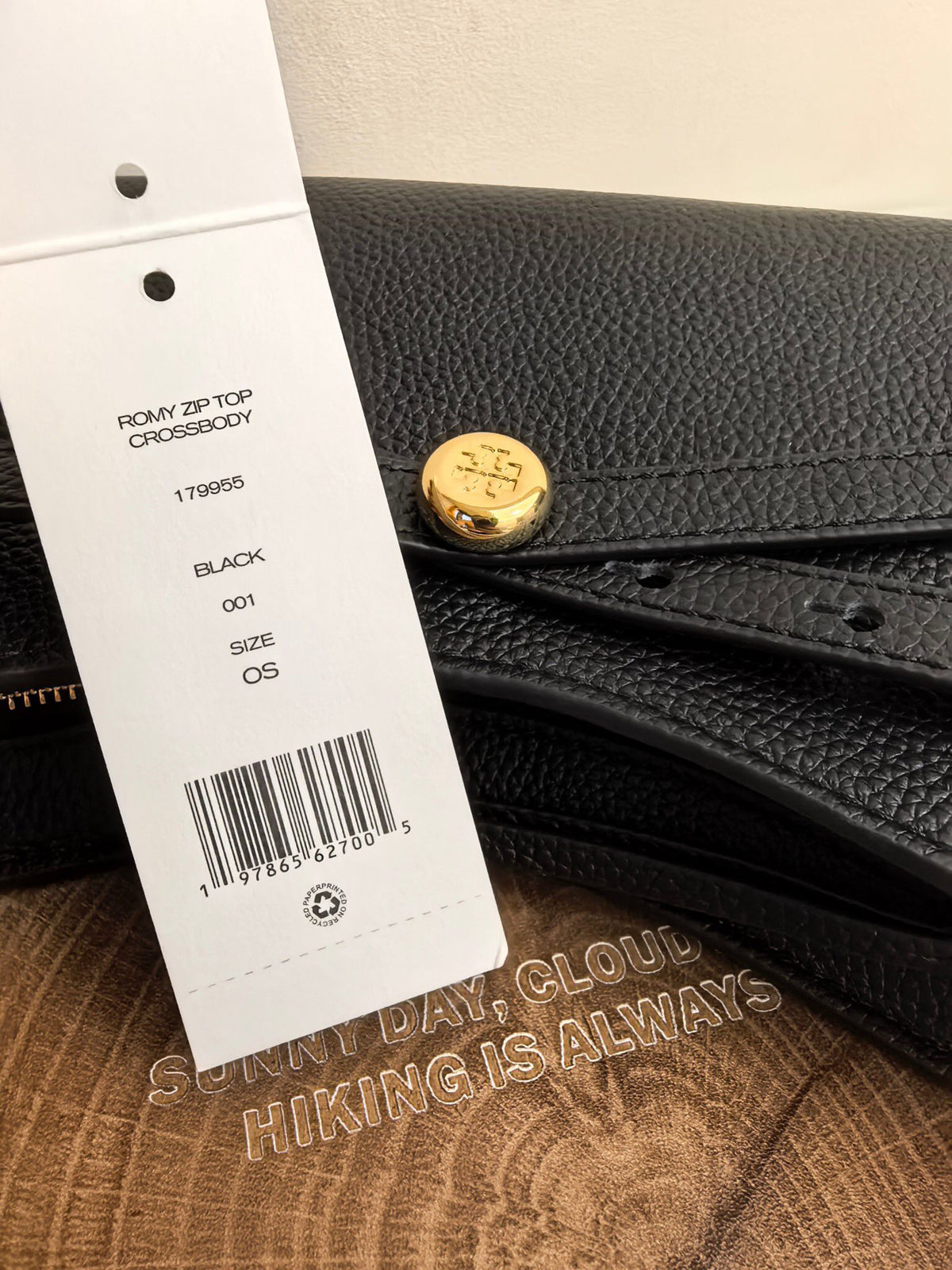 Mini crossbody TORY BIRCH ROMY PEBBLED TOP ZIP CROSS BODY new shoulder bag delicate lychee grain cowhide+metal logo simple and exquisite bag shape fits body shape, moderate capacity for mobile phones, cosmetics can be stored for commuting and dating