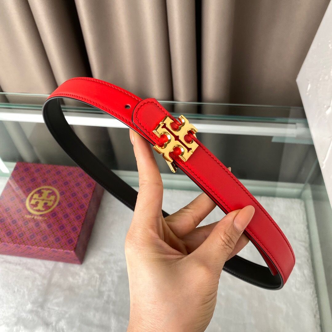 Tori B Qi can be used on both sides Calf leather 2.5cm boutique classic style