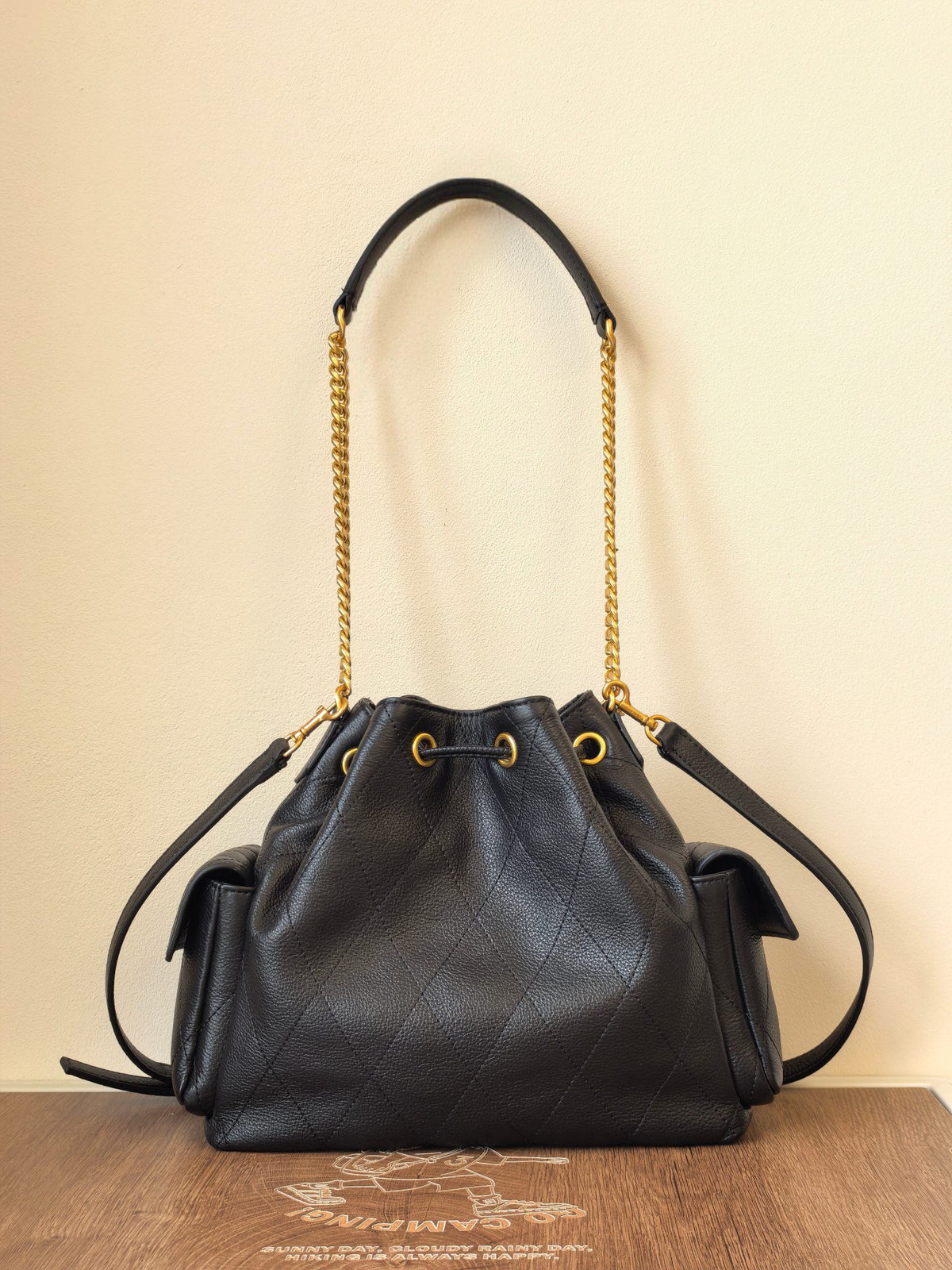 [ID 1517] Small Black Gold Never Outdated | Dream Love Bag is fiercely grasped by this TB Classic Black Diamond Grid+Used Gold Chain Comes with Noble Filter