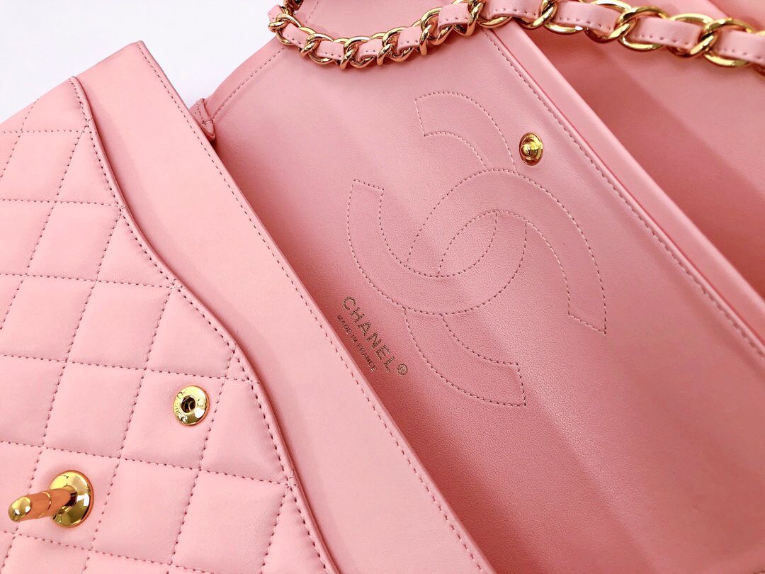 Upgraded version A1113 So beautiful that no one has friends CF Classic diamond series Original lambskin small buckle version Professionally customized heavyweight hardware shoulder straps Handmade wiring Lining leather Exquisite hot stamping font Uniform