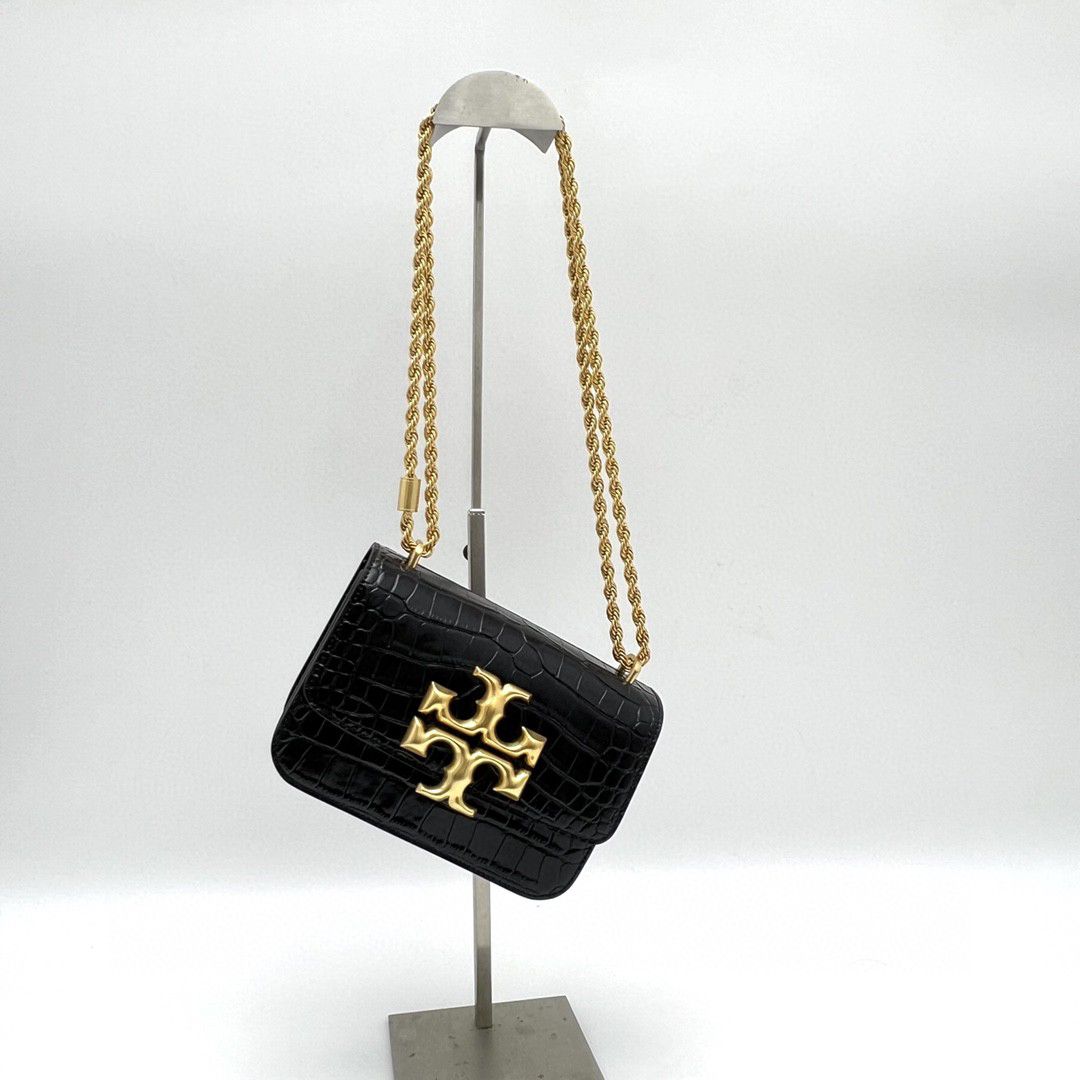 Comes with a gift box TB TORY BURCH/ELEANOR crocodile patterned single shoulder crossbody bag
