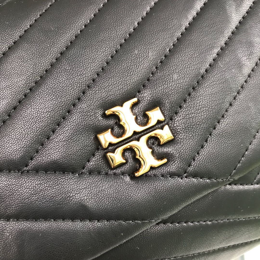 TORY BURCH58465 KIRA Wind Series Sheepskin Lingge TB Women's Shoulder Crossover Soft and Comfortable Sheepskin Large Size 27.518.58