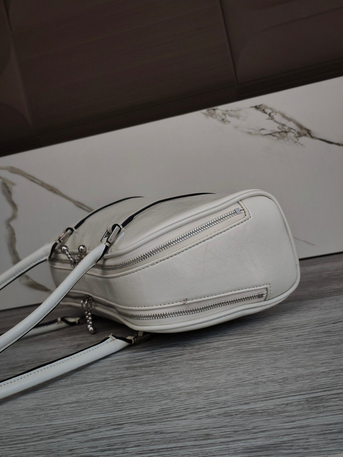 TORY BURCH MARSHMALLOW Small Bowling Bag