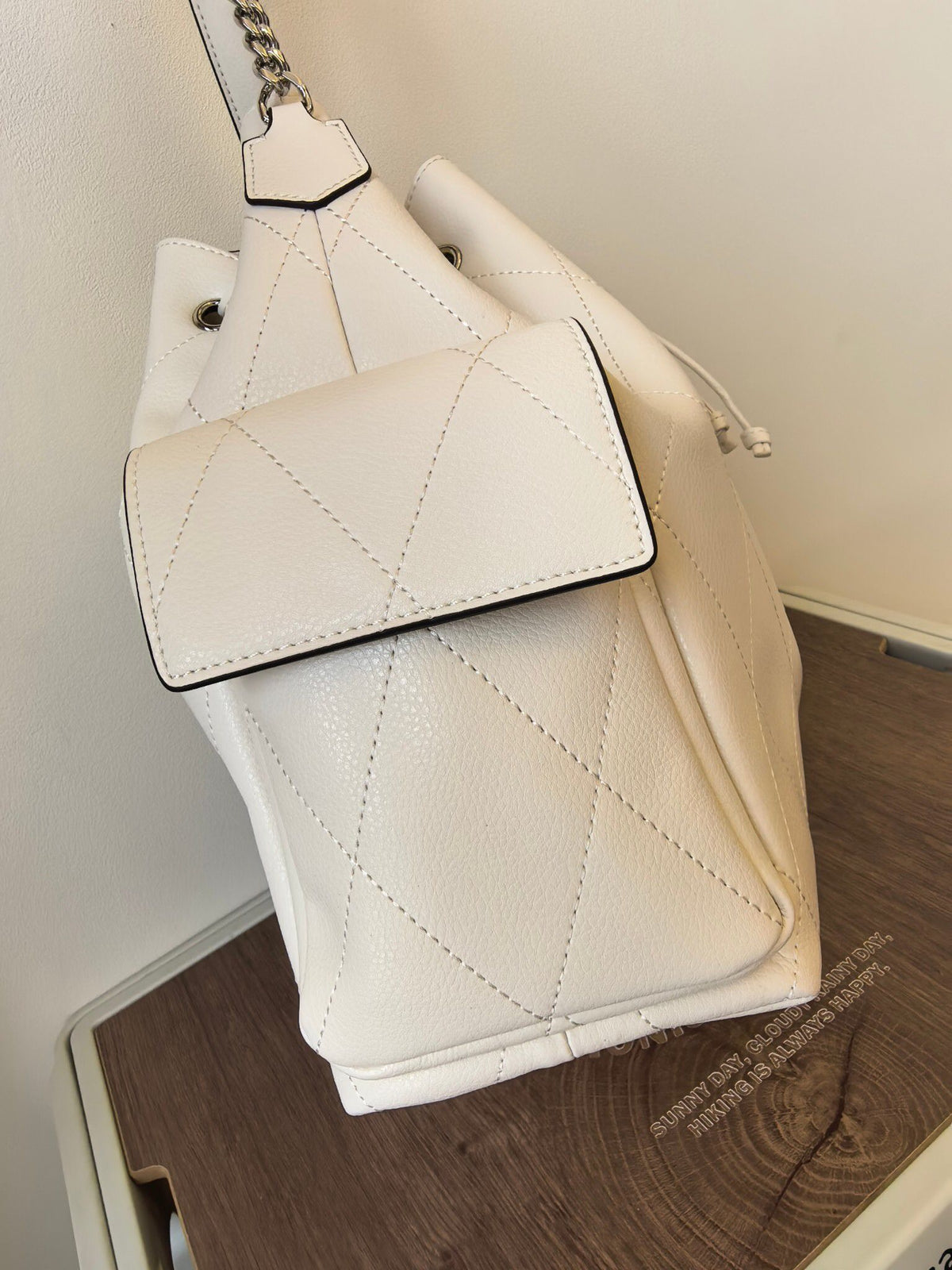 ToryBurch CHARLIE Large Quilted Drawstring Shoulder Backpack Finally Arrives